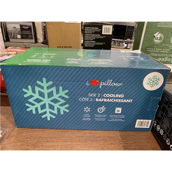 I Heart Pillow Queen Size Memory Foam Pillow Reversible