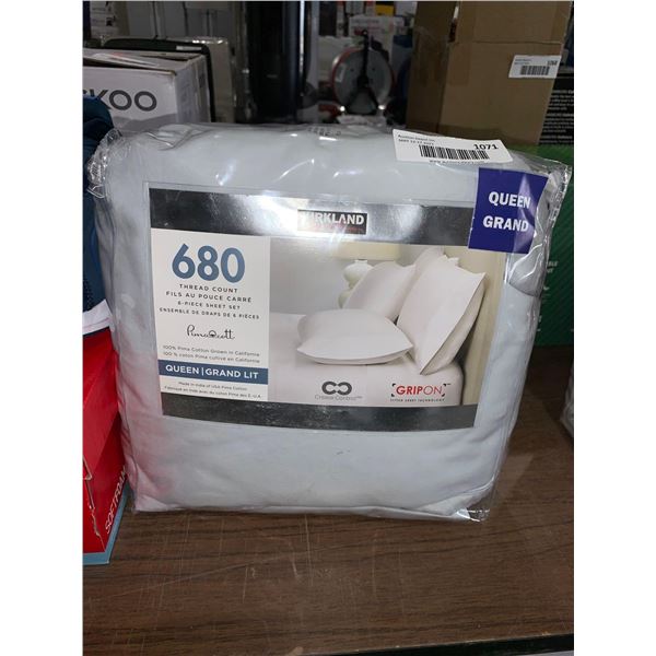 Kirkland 680Thread Count 6 Pc Sheet Set Queen Size