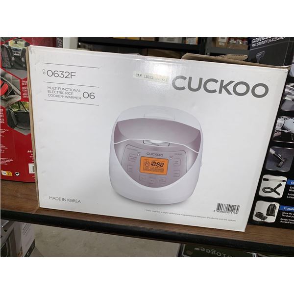 Cuckoo 6-cup Multifunctional Electric Rice Cooker and Warmer