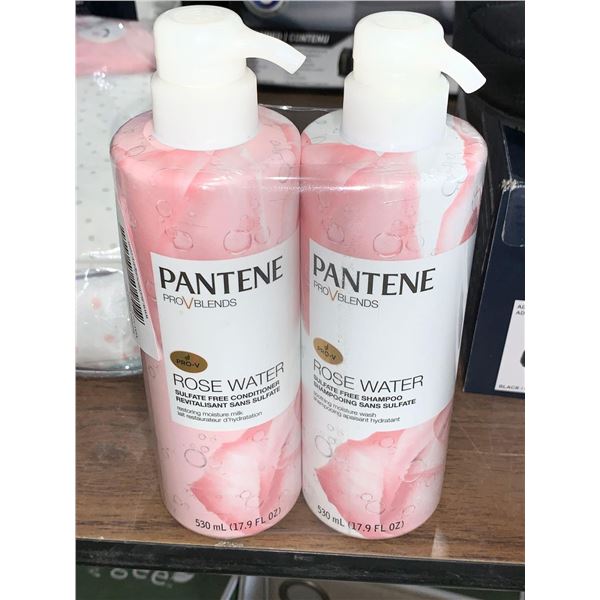 Pantene ProVBlends Rose Water Shampoo & Conditioner 2x530ml