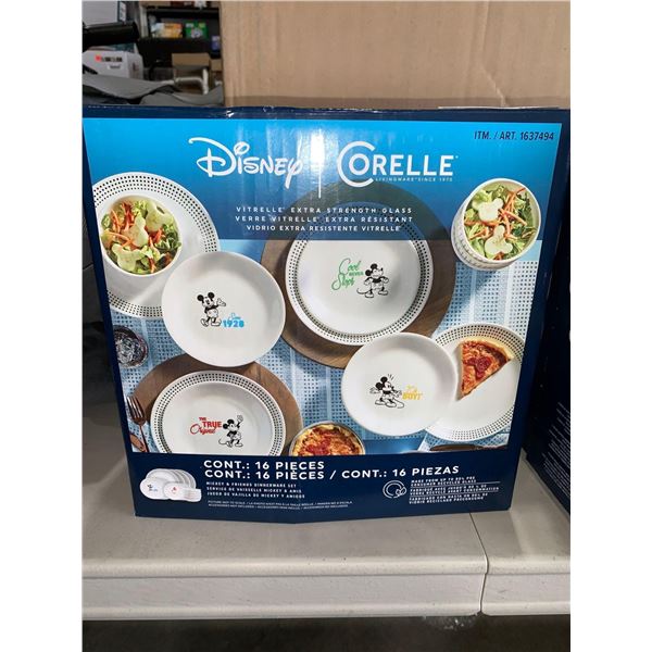 Disney Corelle Mickey & Friends 16 Piece Dinnerware Set