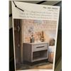 Image 2 : Nightstand With Power Grey 25"h x 24"w x 16"d