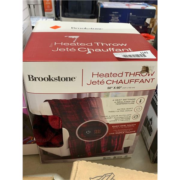Brookstone Heated Throw 50"x60"