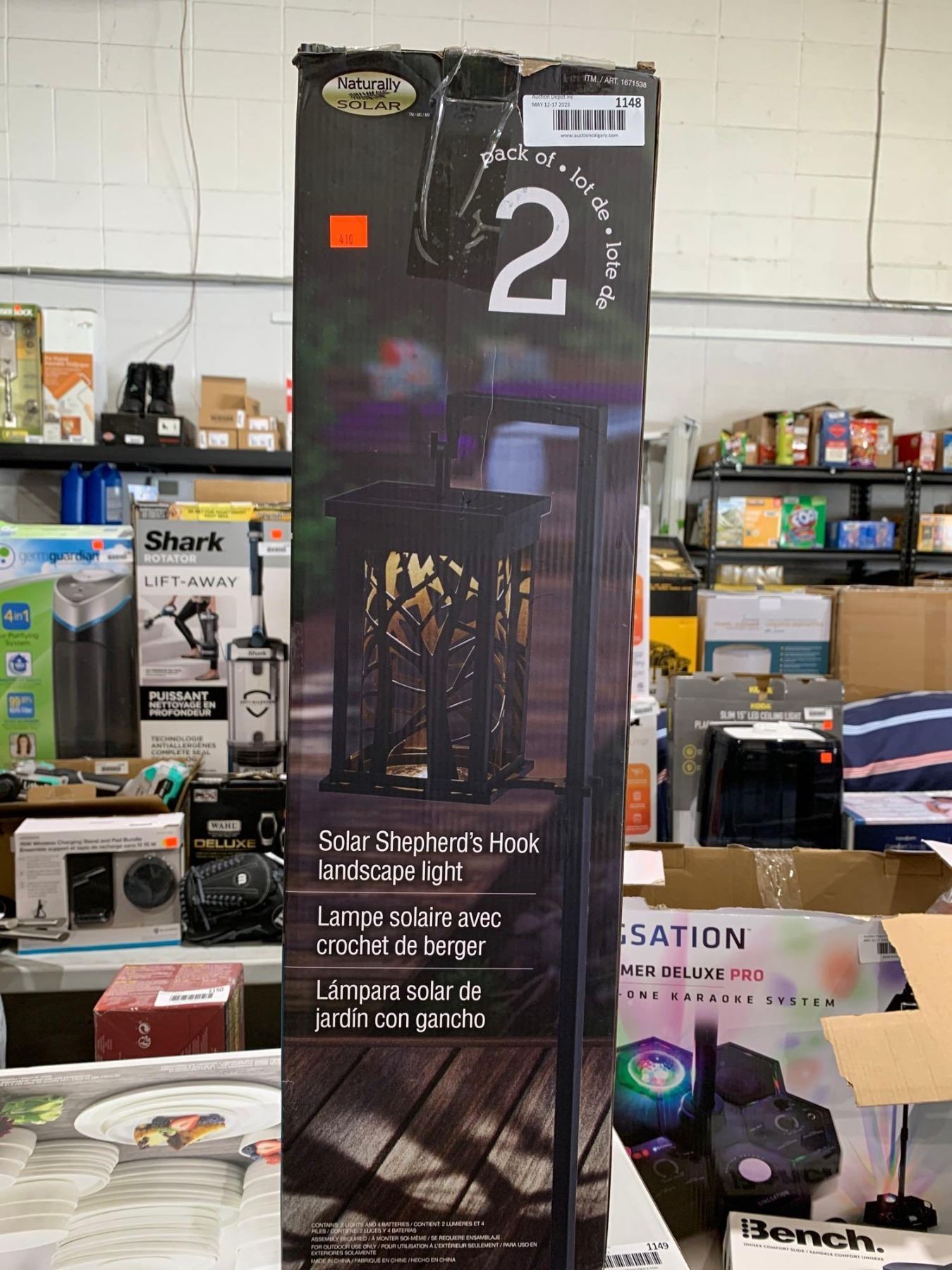 Naturally Solar 2 pack Solar Shepard's Hook landscape Light