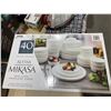 Image 1 : Mikasa Alyssa Bone China 40pc Dinnerware Set