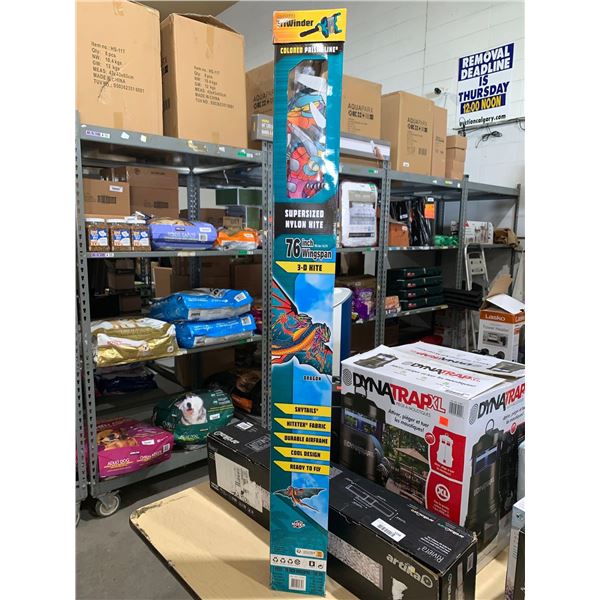 TriWinder Super Sized Nylon Kite 76" Wingspan 3-D Kite Dragon