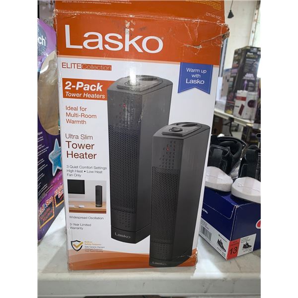 Lasko Elite Collection 2 Pack Ultra Slim Tower Heaters