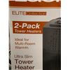Image 2 : Lasko Elite Collection 2 Pack Ultra Slim Tower Heaters