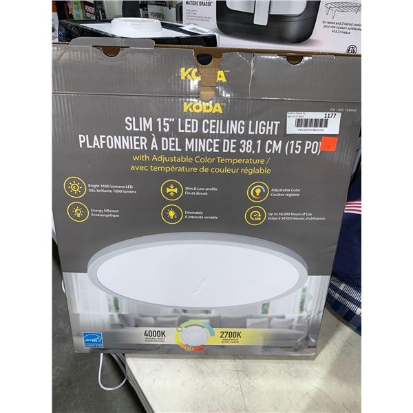 Koda Slim 15" LED Ceiling Light W/ Adjustable Color Temperature