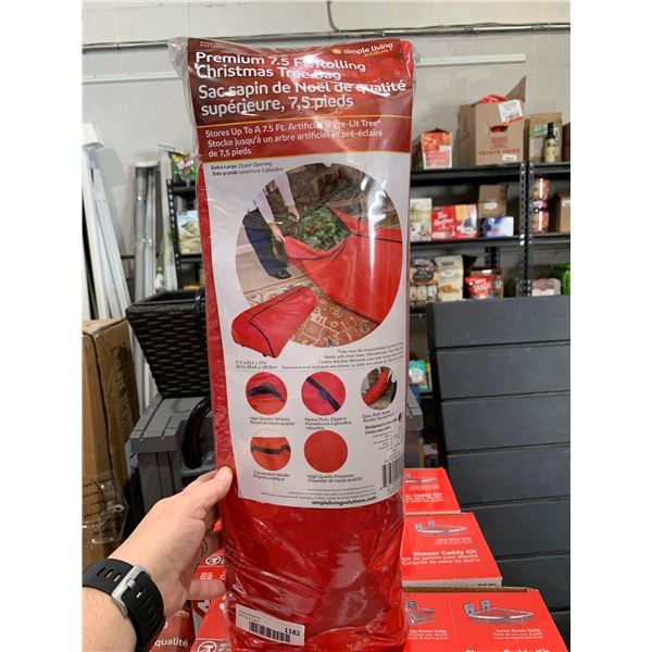 Simple Living Premium 7.5 Foot Rolling Christmas Tree Bag