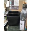 Image 3 : Technoform Laundry Tub - 24" x 22" x 32.5" - Polypropylene - Black