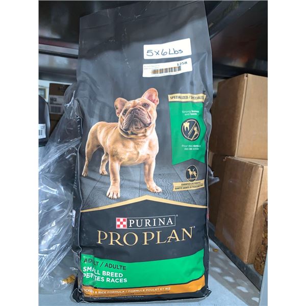 Purina Pro Plan 5 x 6lb bags Adult Small Breed