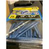 Image 4 : CobraTap Concrete Screws 1/4"x2 3/4" Box of 25 Lot of 5 Boxes