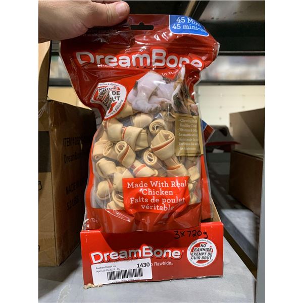 Dream Bone Chicken Dog Treats s - 3x720g