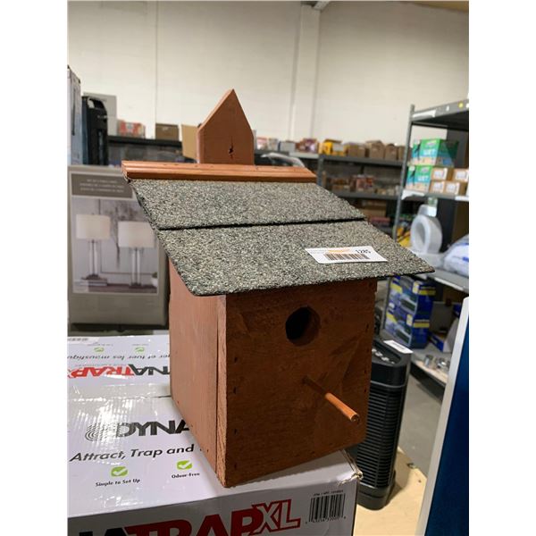 Locally Hand Made Shingled Wooden Bird House