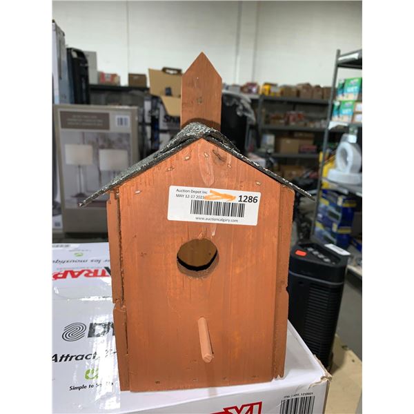 Locally Hand Made Shingled Wooden Bird House