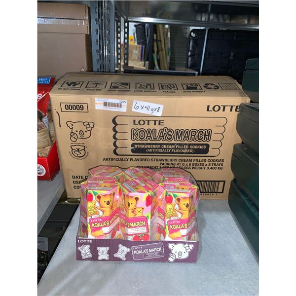 Lotte Koala's March Strawberry Cream Filled Cookies 48x41g