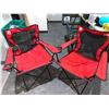 Image 2 : Lot of 2 Assorted Folding Lawn Chairs