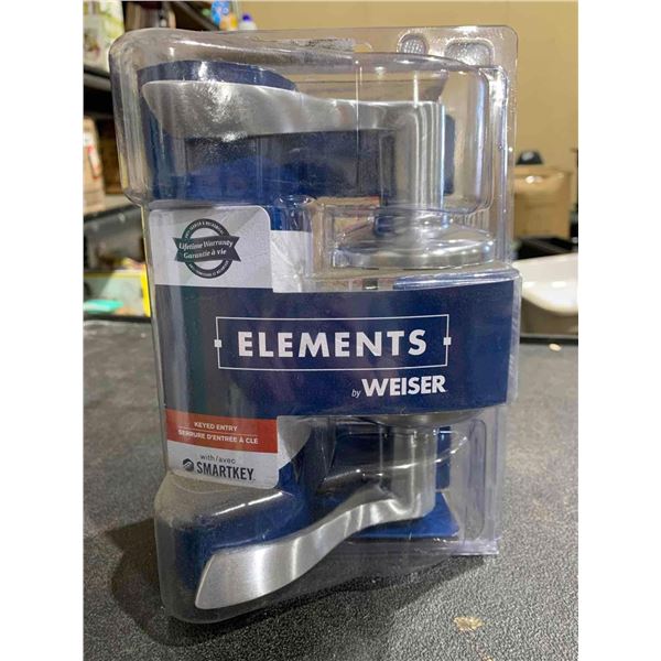 Weiser Elements Keyed Belmont Entry Handle with Smartkey - Lot of 1