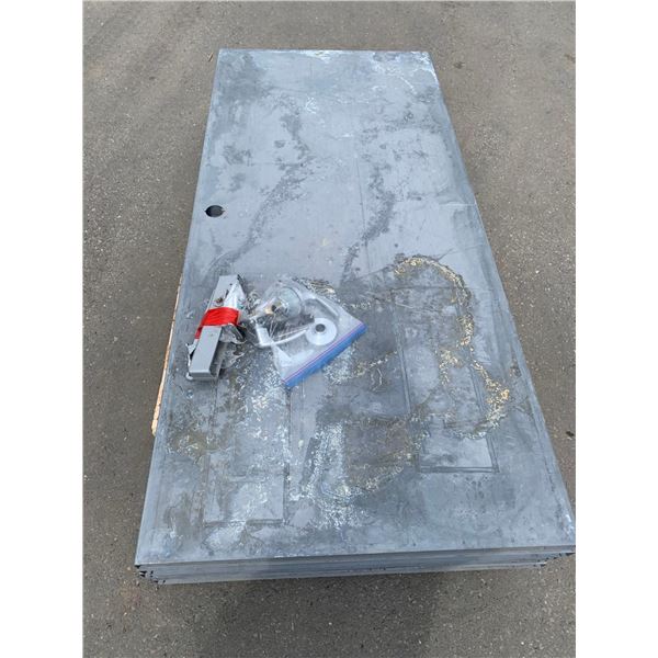 NEW - Metal Fire Rated Door Comes with Handle & Closure As Seen in Photo -0 3' W x 6'8" H - FR- 45 M