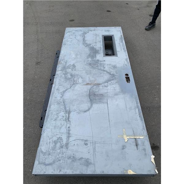 NEW - Metal Fire Rated Door As Seen In Photo - 3' W x 7' H - FR- 90 Min