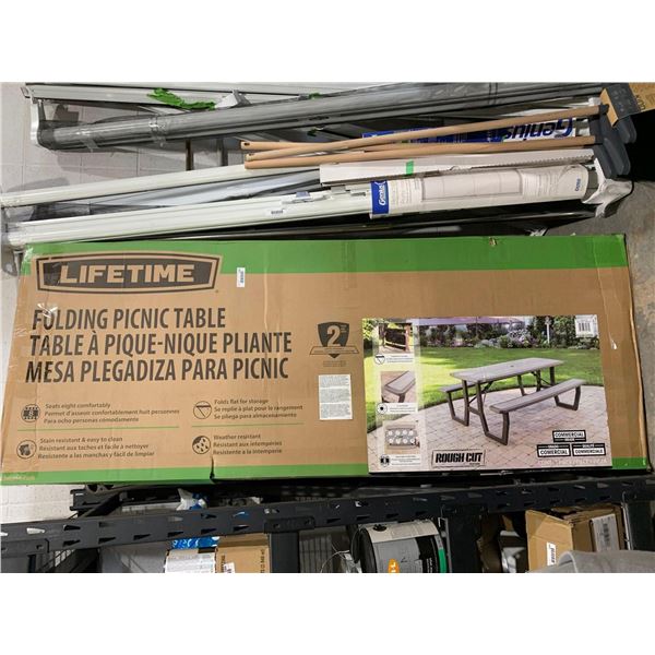 Lifetime Folding 8 Seater Picnic Table