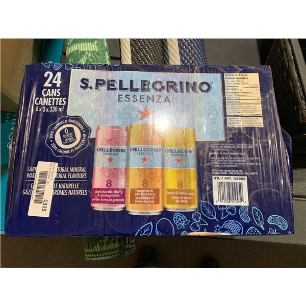 S.Pellegrino Essenza Carbonated Natural Mineral Water w/ Natural Flavors 24 x 330ml