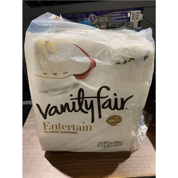Vanity Fair 3-Ply Napkins 15"x17" 240 Count