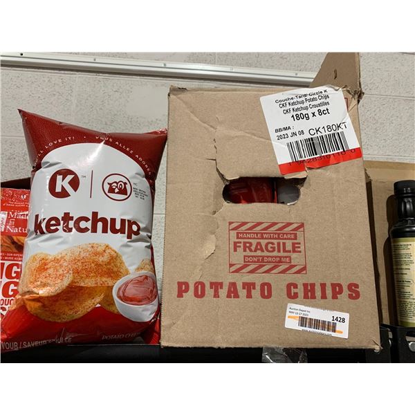 Circle K Ketchup Potato Chips 8x180g
