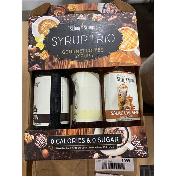 Jordan's Skinny Syrups Assorted 3 Pack Gourmet Coffee Syrups 3x12.7Oz