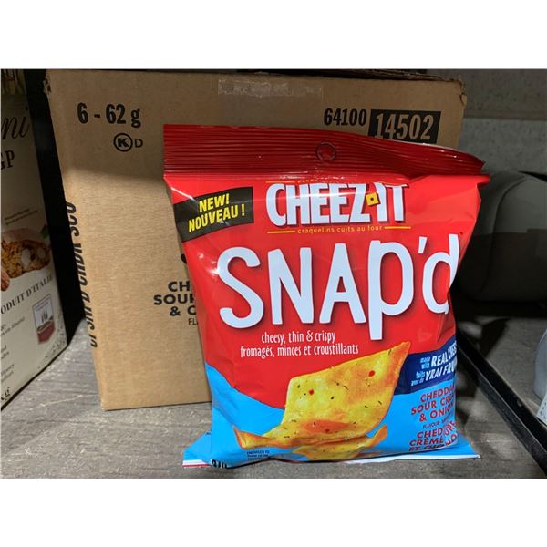 Cheez-It Snap'd Cheddar Sour Cream & Onion Crisps 6x62g