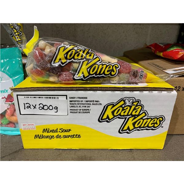 Koala Kones Mixed Sour Gummies 12x200g