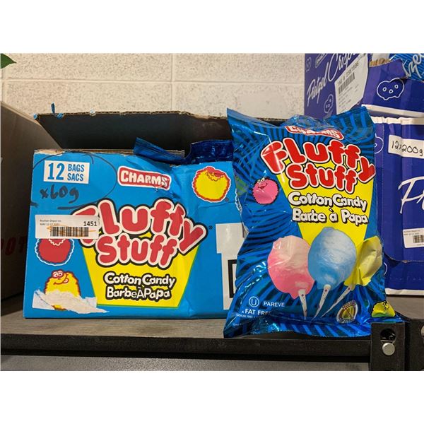 Charms Fluffy Stuff Cotton Candy 12x60g bags