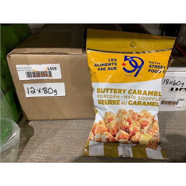 59th Street Buttery Caramel Popcorn 12x80g