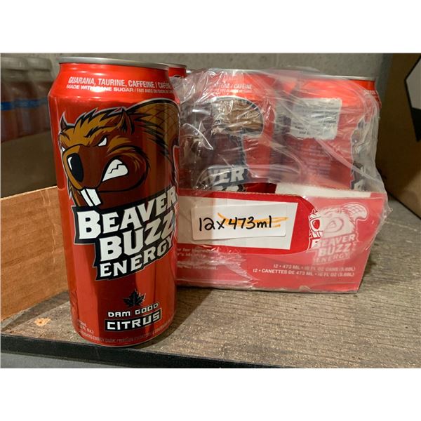 Beavar Buzz  "Dam Good Citrus" Energy Drink 12x473ml
