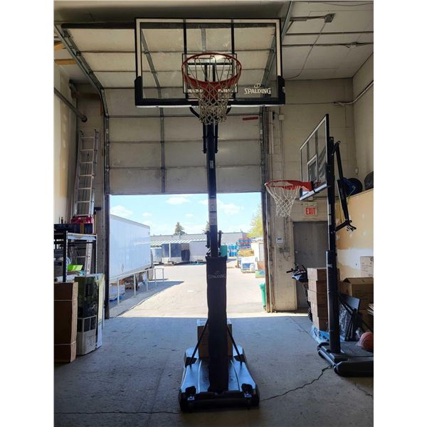 Spalding 132 cm (52 in.) Acrylic Portable Basketball System sold as is