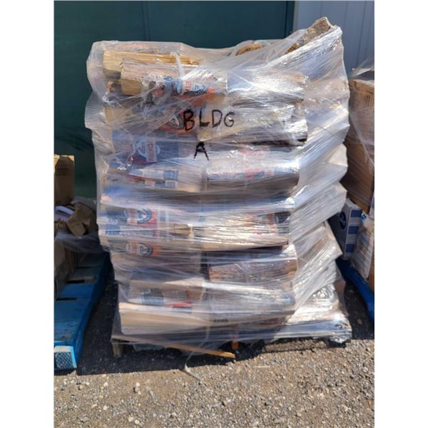 Pallet Lot of Pre-Cut Dried Firewood Bundles