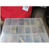 Image 2 : Shelf of Fishing Lures, Asst. Tool Bag, Tools & More