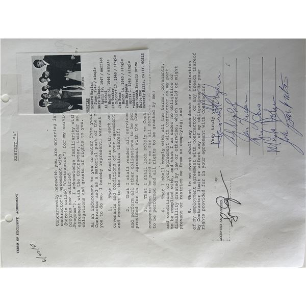 The Turtles signed contract