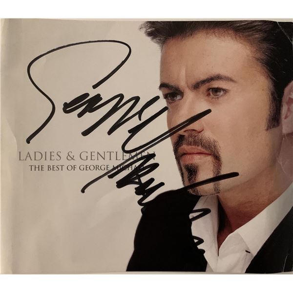 Michael signed Ladies & Gentlemen CD cover
