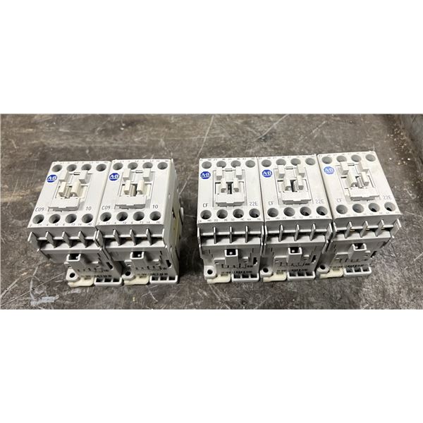 Lot of (5) Allen-Bradley Contactors (110 V Coils)