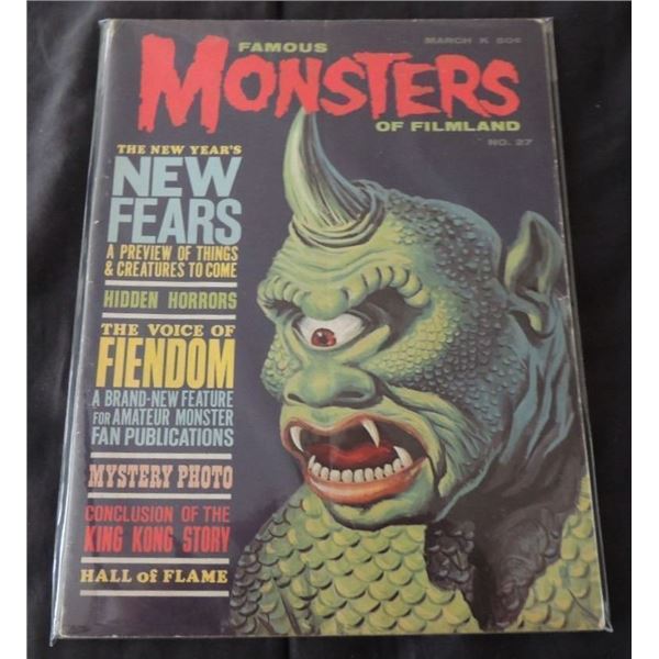 ZZ FAMOUS MONSTERS OF FILMLAND 27 RARE EARLY ISSUE