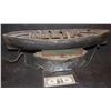 Image 1 : ZZ MOBY DICK 1930 SCREEN USED HERO WHALING BOAT MINIATURE TEN OAR WITH OARING MECHANISM IN