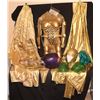 Image 1 : ROBOT 2.0 SPACE GIRL GOLD BUBBLE SCREEN MATCHED COSTUME COMPLETE