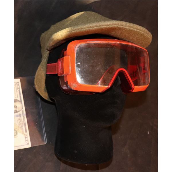 STAR WARS THE FORCE AWAKENS RESISTANCE CAP AND GOGGLES SCREEN USED