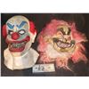 Image 1 : INSANE CLOWN POSSE ICP SCREEN USED CREEPY CLOWN MASKS LOT OF 2