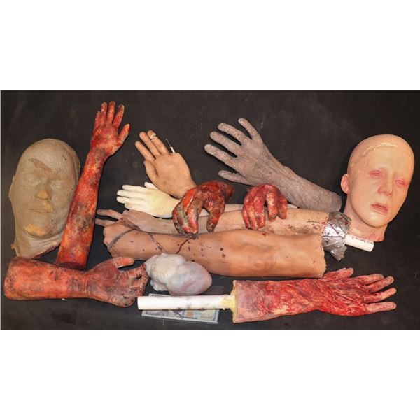 HAUNT IN A BOX LOT OF 13 SEVERED HEADS AND ARMS