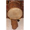 Image 5 : APOCALYPTO MAYAN DRUM WITH BASE HAND CARVED WOOD AND LEATHER