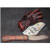 Image 2 : APOCALYPTO MAYAN DAGGER AND BLOODY SEVERED HAND SCREEN USED LOT 5