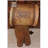 Image 2 : APOCALYPTO MAYAN DRUM WITH BASE HAND CARVED WOOD AND LEATHER